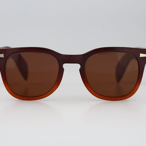Bolle Sunrock, vintage tweekleurige vierkante wayfarer-zonnebril uit jaren 90 heren en dames, NOS afbeelding 3