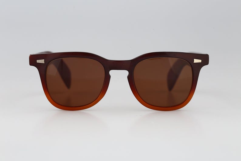 Bolle Sunrock, vintage tweekleurige vierkante wayfarer-zonnebril uit jaren 90 heren en dames, NOS afbeelding 3