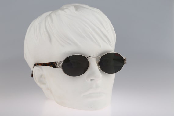 Vintage Paloma Picasso Sunglasses Womens Black Oval Frame 90s Designer w/ Case Vintage Sunglasses Paloma Picasso 3707 Black Oval Sunglasses  main image 3