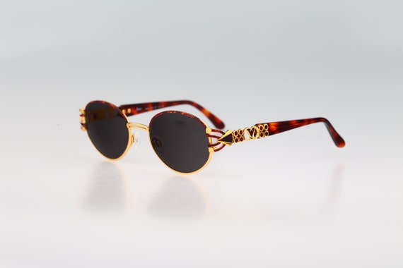 42. Retro sunglasses Christian Lacroix 7311 42, Vintage 90s Gold and Tortoise  main image 4