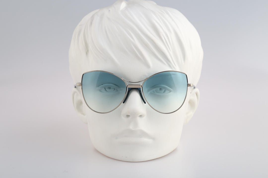 Andy Wolf Nimah E 2000s lenti blu sfumate occhiali da sole a