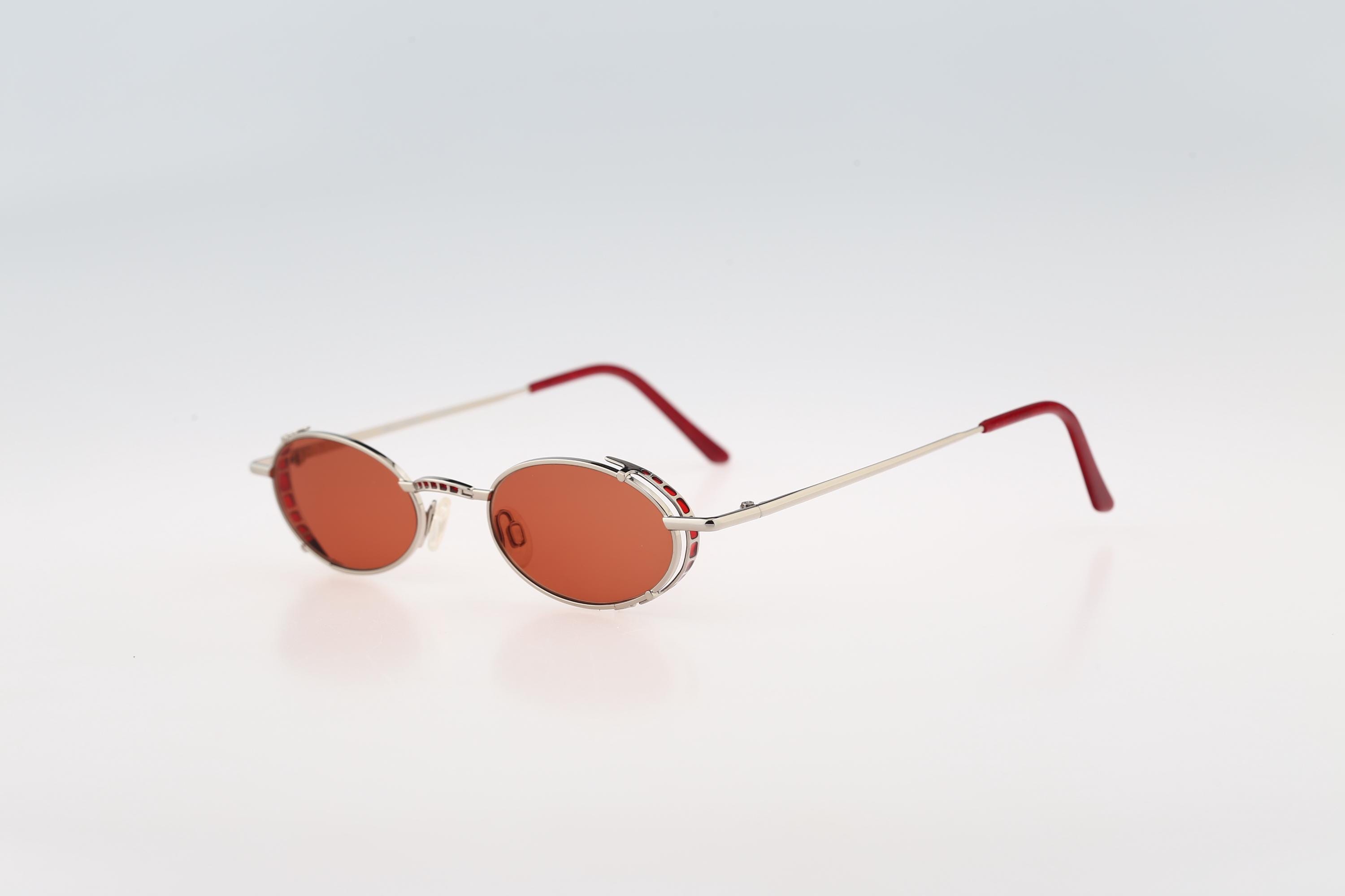 Lunettes Vintage Robert Rüdger 2695 Ovale - Monture Acétate Rouge Brun, NOS (neuf Sans étiquette)