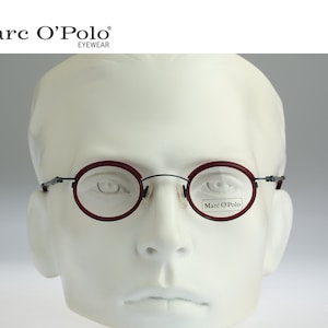 Marc O'Polo by Metzler 3382 759, Vintage 90s antique blue & red small circle round eyeglasses frames mens and womens NOS