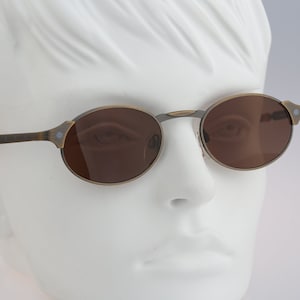 Silhouette M 7247 30 V 6050, Vintage 90s unique steampunk oval sunglasses women, NOS
