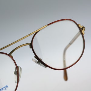 Burberrys B8751, Vintage 90s tortoise round aviator glasses frames mens & womens NOS