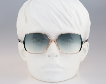 Silhouette M 1729 20 C 1640, Vintage 80s tinted lenses oversized clear hexagon sunglasses women, NOS