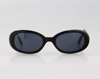 Caroline B.K. 90s Vintage Oval Sunglasses Made in Italy 