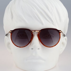Puma P 620 K 534 West Germany made, Vintage 80s gold and tortoise crown panto sunglasses women NOS