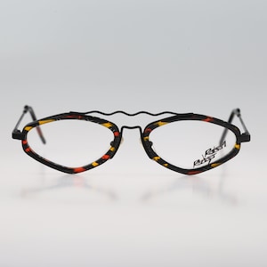 Robert Rudger 570 94, Vintage 90s colorful crazy hexagon aviator glasses frames womens NOS