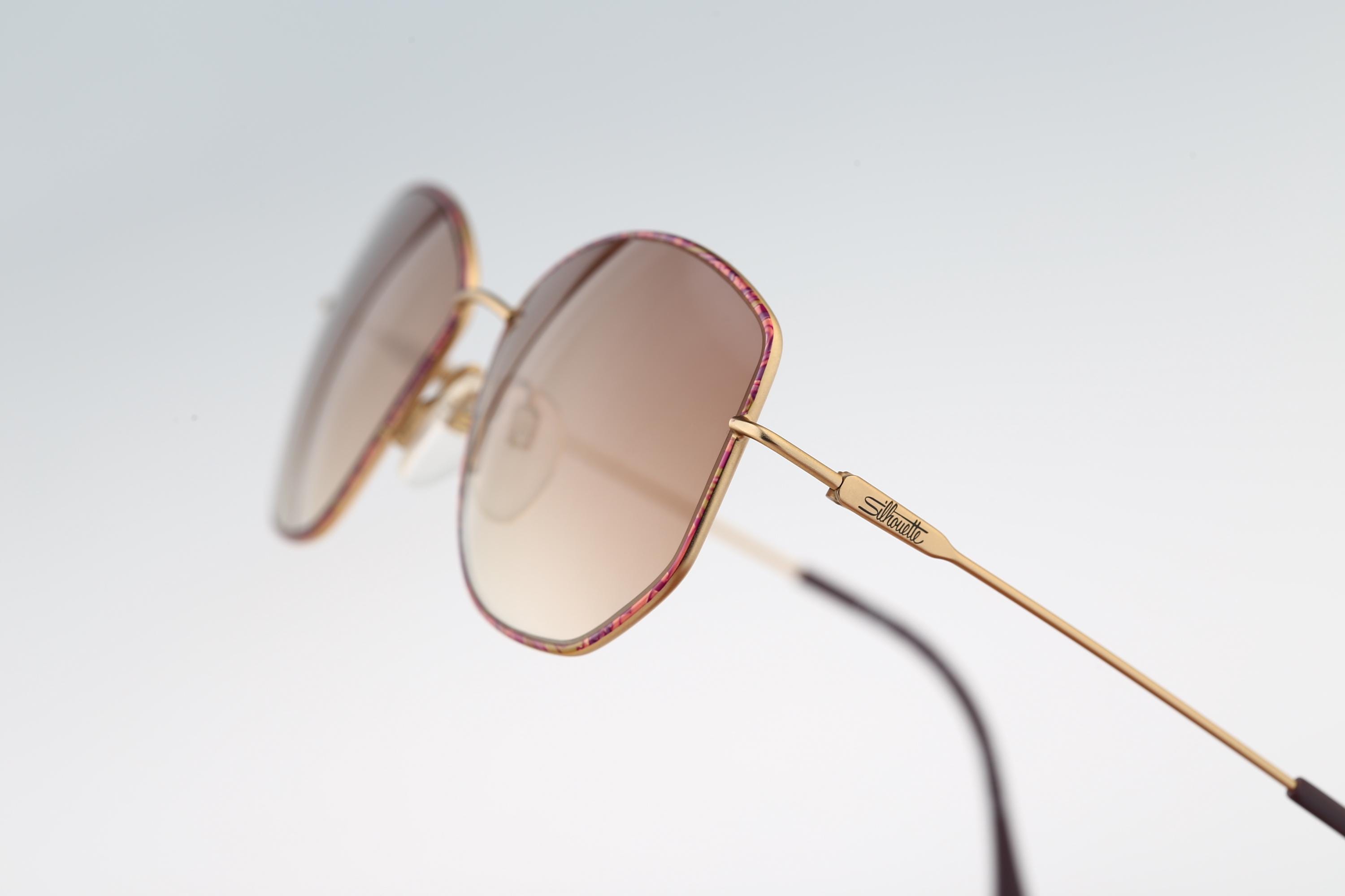 Silhouette M 6306 30 V 6052, Vintage 80s Pink & Gold  display picture 3