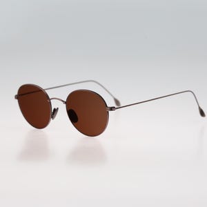 Vienna Line 1781 44, Vintage 90s antique silver wire small panto round sunglasses men & women NOS