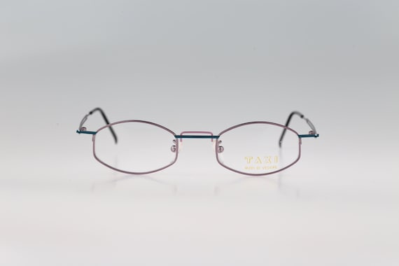 Taxi By Casanova SM 65 02, Vintage 90s unique small rectangle eyeglasses frames mens & womens NOS