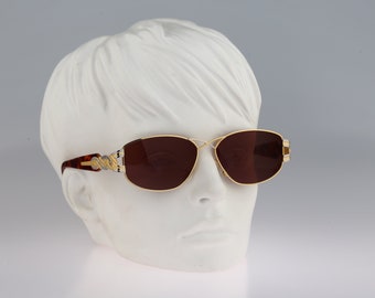 Anteprima Mary 1, Vintage 90s silver & gold large womens aviator sunglasses  NOS