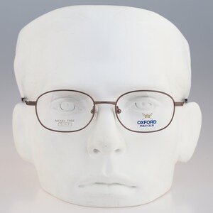 Oxford Polo Club 020 2 Titanium, Vintage 90s gray small square eyeglasses frames mens & womens NOS