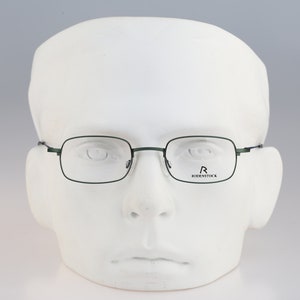 Rodenstock R 4264 D, Vintage 90s lightweight green and blue small rectangle eyeglasses frames mens & womens NOS