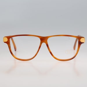 Fendi FV 70 002, Vintage 90s gold and tortoise square eyeglasses frames mens & womens NOS