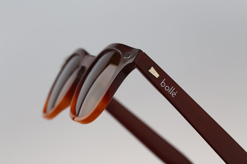 Bolle Sunrock, vintage tweekleurige vierkante wayfarer-zonnebril uit jaren 90 heren en dames, NOS afbeelding 7
