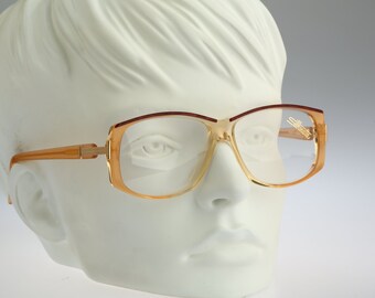 Silhouette M 1208 V 2943, Vintage 80-tals fyrkantiga glasögonbågar för kvinnor / NOS