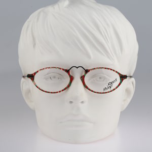 Robert Rudger 0860 133 03, Vintage 90s unique colorful oval eyeglasses frames womens NOS