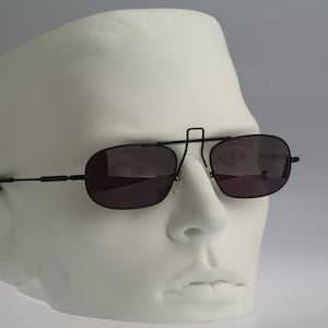 Steampunk sunglasses men, Sun Boy SB-22, Vintage 90s unique small rectangle aviator sunglasses women NOS