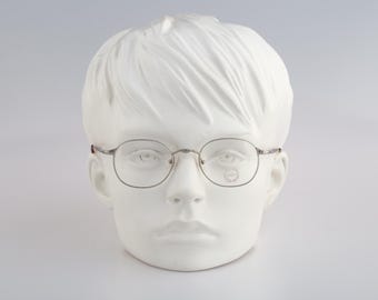 Gian Marco Venturi V 452 992, Vintage 90s silver small square eyeglasses frames mens & womens NOS