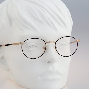 Silhouette M 6213 30 V 6052, Vintage 90er Jahre Gold und Schildpatt runde Brillenfassung Damen & Herren NOS
