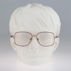 Silhouette M 6151 30 V 6053, Vintage 90er Jahre Gold und Schildkröte Oversized Eck Brillenfassungen Damen / NOS