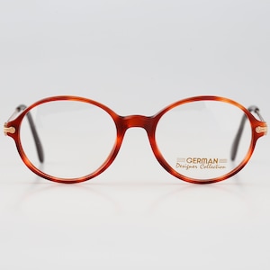 Tauschek Cloud 264, Vintage 90s gold and tortoise round eyeglasses frames mens & womens NOS