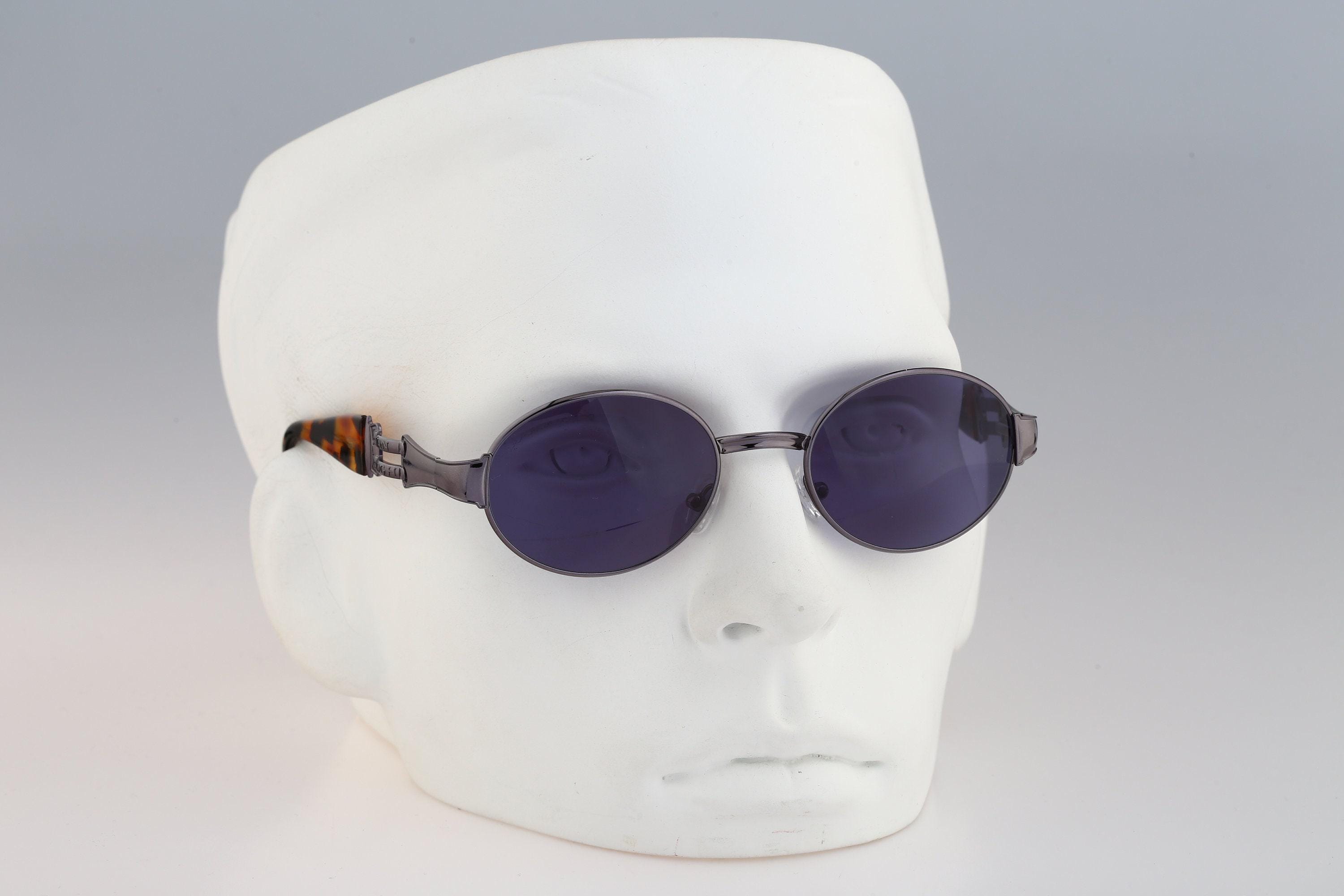 Van Gogh VG 80 3050, Vintage 90s Gray and Tortoise Oval Sunglasses