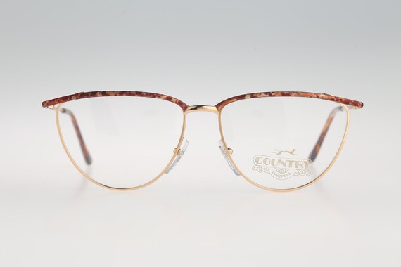 Country 122 05, Vintage 90s gold & tortoise browl… - image 3