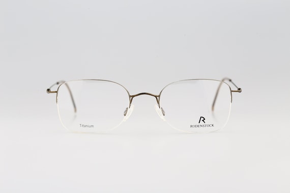 Rodenstock R 4436 D Titanium, Vintage 90s Lightweight Half Rim