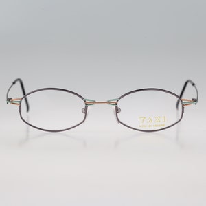 Taxi By Casanova M 18 02, Vintage 90s unique small rectangle eyeglasses frames mens & womens NOS