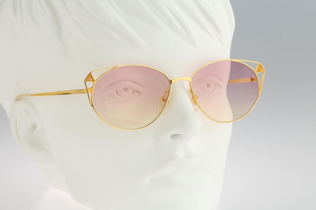Atelier 9032 TO 22kt Gold Plated, Vintage 80s Tinted Bicolor Lenses ...
