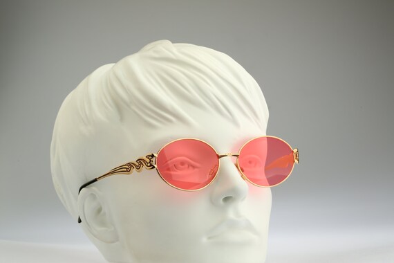 Gold oval sunglasses, Anteprima Enia 3, Vintage 9… - image 7