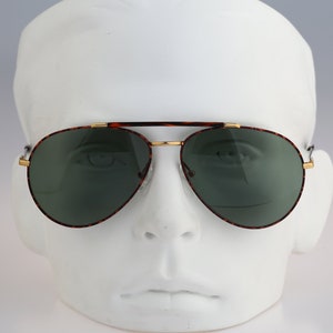 Carrera 5349, Vintage 80s gold & tortoise oversized drop aviator sunglasses men and women NOS