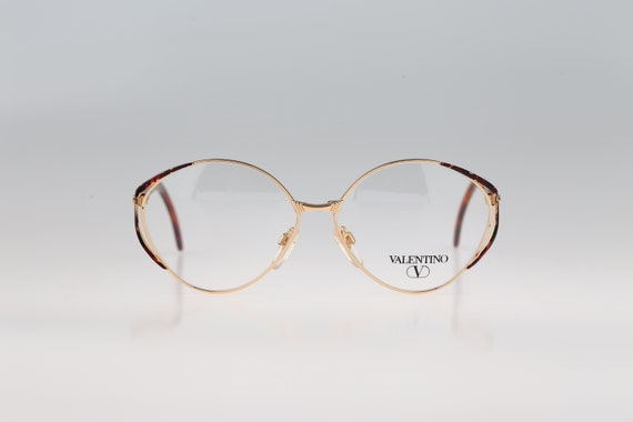 Vintage NOS 90s Oversized Gold Round Eyeglass Frames with New Non-RX Sun Lenses Vintage NOS 90 main image 2