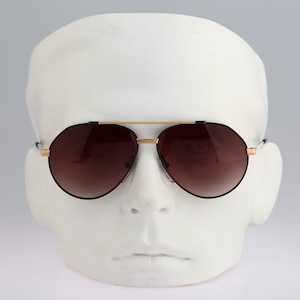 Carrera 5346 91, Vintage 80s gold & black drop aviator sunglasses men and women NOS
