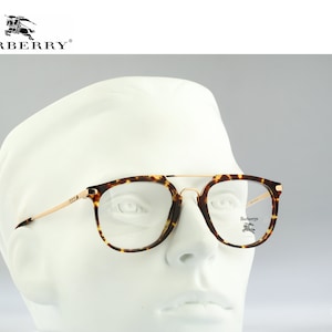 Burberrys B20 04, Vintage 90s gold and tortoise oversized round aviator glasses frames mens & womens NOS
