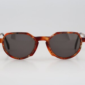 Silhouette M 2164 20 C 3214, gafas de sol redondas estilo panto con corona pequeña y diseño de tortuga de los años 90 para mujer NOS
