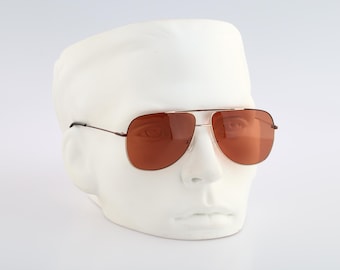 Visions Zenith 400, Vintage 80er Jahre getönt Gold und Tortoise tropfen Pilotenbrille Männer & Frauen NOS