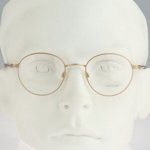 Filos 6541 2R29, Vintage 90s gold small panto round eyeglasses frames mens & womens NOS
