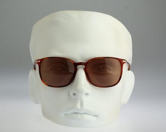 Roy Tower Antigua BR, Vintage 90s unique tortoise square sunglasses men & women, NOS