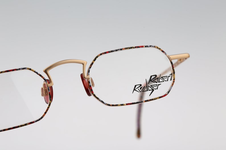 Robert Rudger 1120 146 54 Vintage 90s Gold and Colorful Small - Etsy