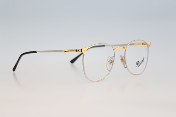 Persol Ratti Alya, Vintage 90s gold and silver sq… - image 5