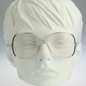 Silhouette M 1706 C 1392, Vintage 80s lightweight clear oversized square eyeglasses frames womens / NOS