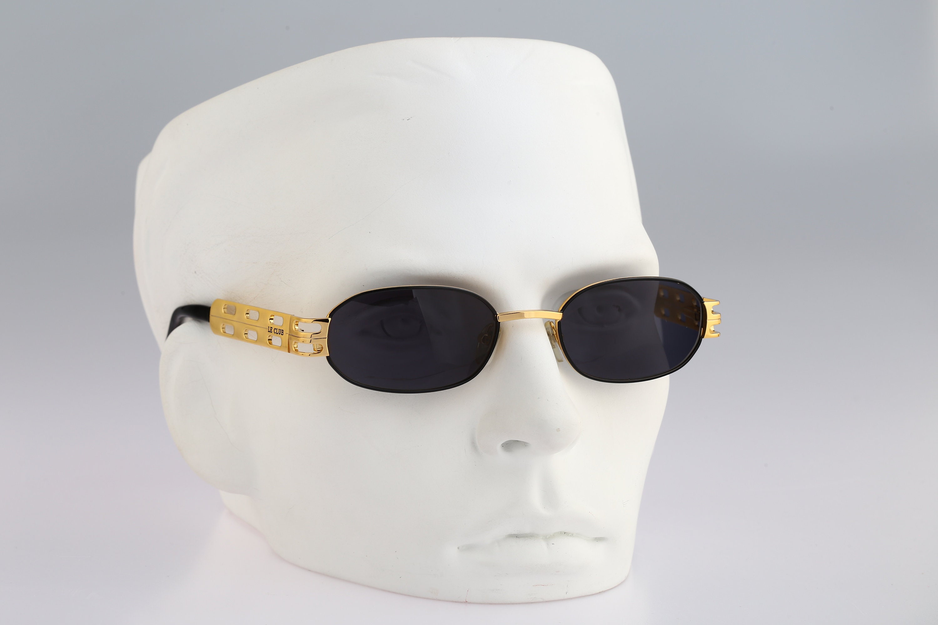 Le Club 1631 52 ORNE, Vintage 90s Black and Gold Steampunk Slim