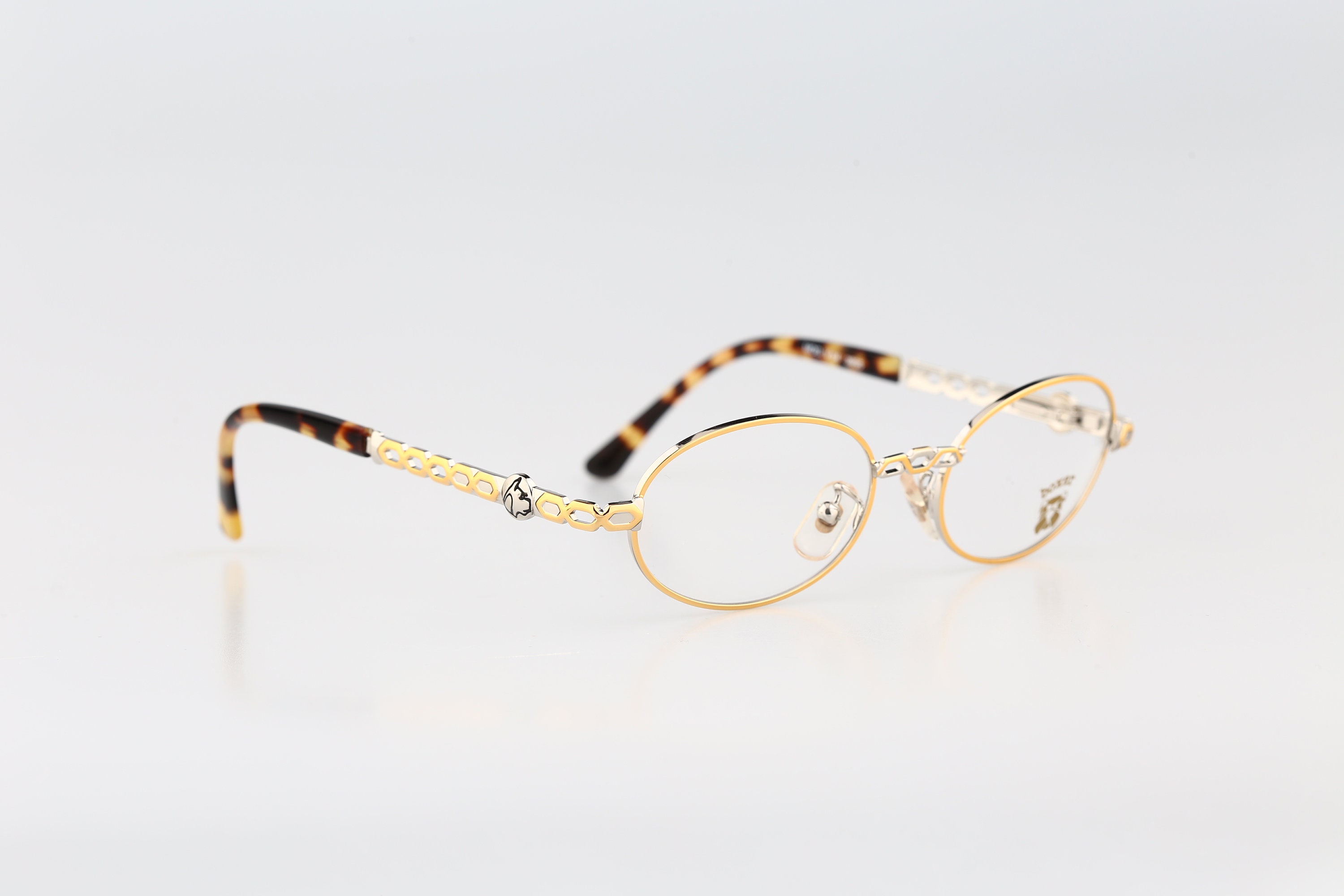 Boxer V 04 3955, Vintage 90s Silver and Gold Small Oval Eyeglasses ...