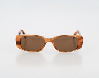 Roberto Baroni 361 08, Vintage 90s tortoise rectangle sunglasses women NOS