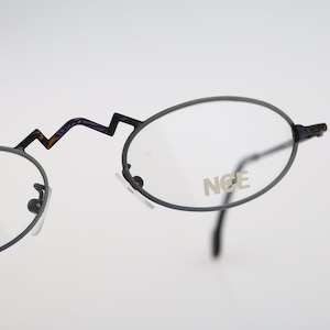 New Classic Eyewear 906 210, montature per occhiali ovali piccoli steampunk colorati vintage anni &#39;90 da uomo e da donna NOS
