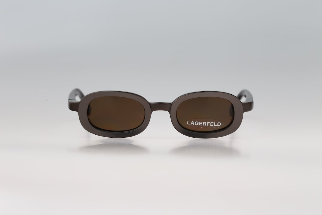 Lagerfeld 4149 45, Vintage 90s Gray and Bronze Unique Small  display picture 2